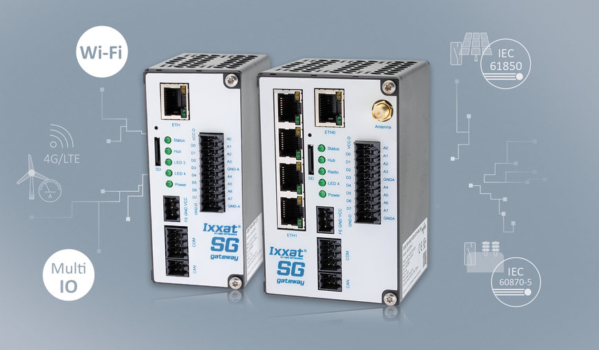 Ixxat Smart Grid Gateways ทำให้ IO Sensors และ Wi-Fi Sensors เชื่อมต่อกับโครงข่ายระบบพลังงานได้